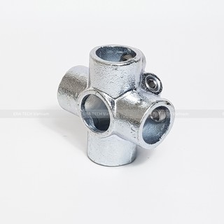 Cút nối kim loại 6 hướng đối xứng, cút nối đă năng, rắc co nối ống, khớp nối eratech ET158
