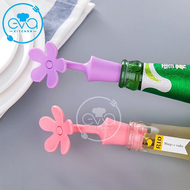 Set 2 Nút Đậy Chai Silicone Flower Bottle Cover