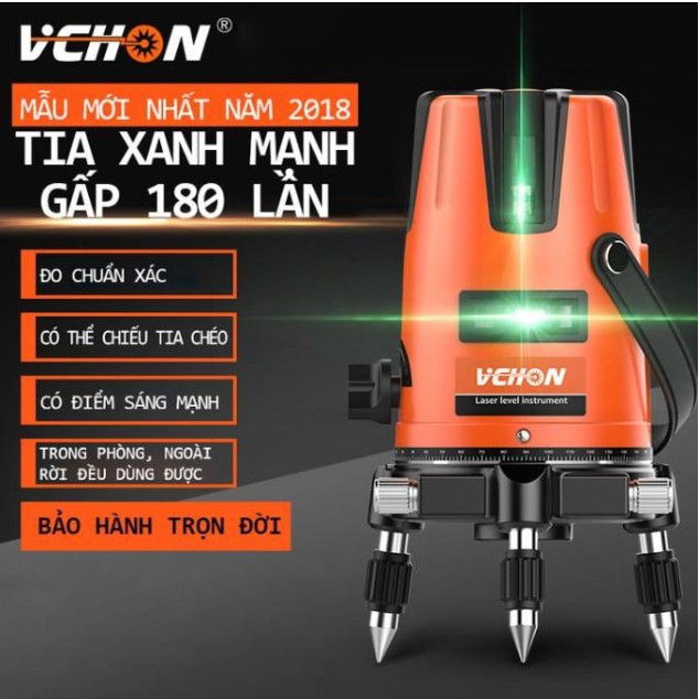 Máy cân bằng 2 tia laser xanh chuẩn xác Vchon - HaruShop168 - SmartStore1688