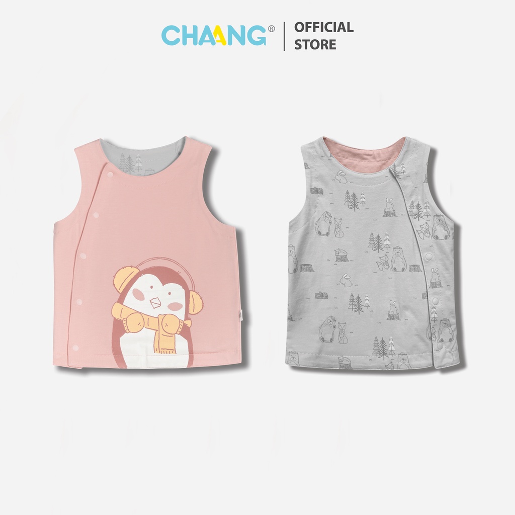Áo Gile hai mặt Snow hồng