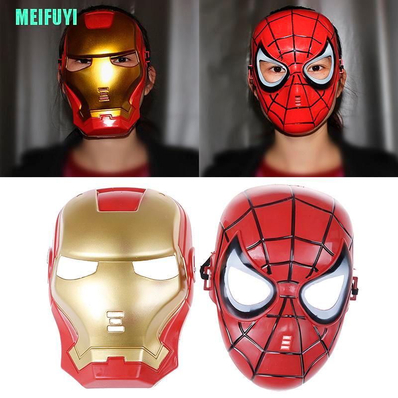Mặt nạ siêu anh hùng Marvel người nhện/ người sắt cho trẻ em