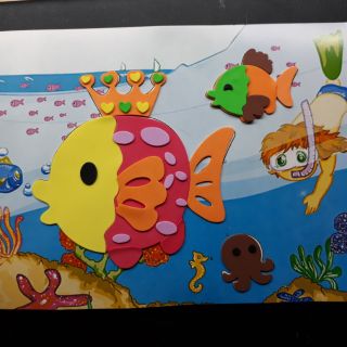 Tranh xé dán 3d ( A4 - A5 )