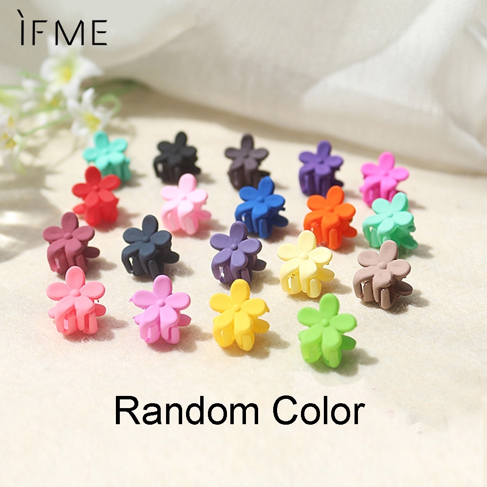 IF ME Ifme 5Pcs/bag Korea Mode Bunga Jepit Rambut Bayi Jepit Rambut Permen Warna Gadis Hiasan Kepala Aksesoris Rambut