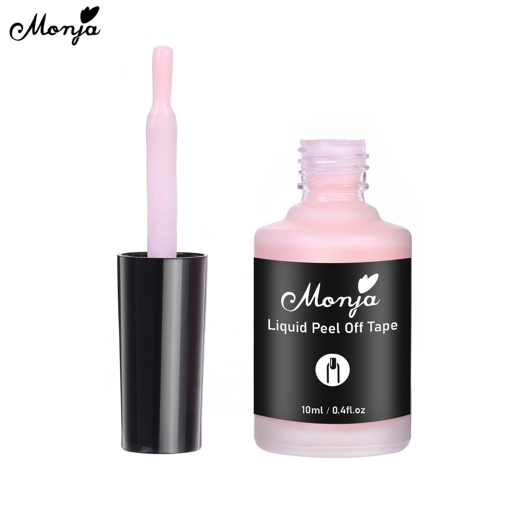 MONJA [Hàng mới về] Keo sơn móng dưỡng ẩm chống lem 10ml dành cho người mới bắt đầu