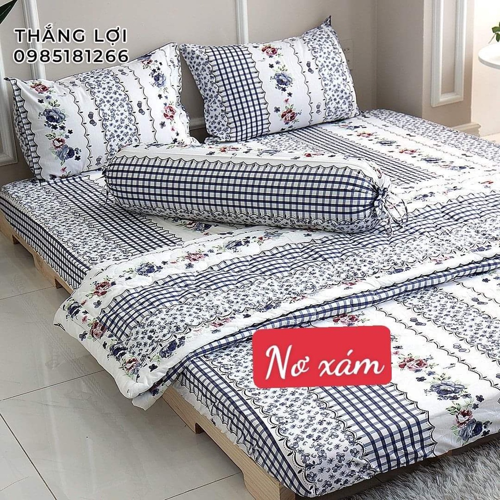 Drap Cotton ga giường 100% chính hãng, ga trải giường, Mềm Mịn Mát, Không xù Lông, Phai Màu