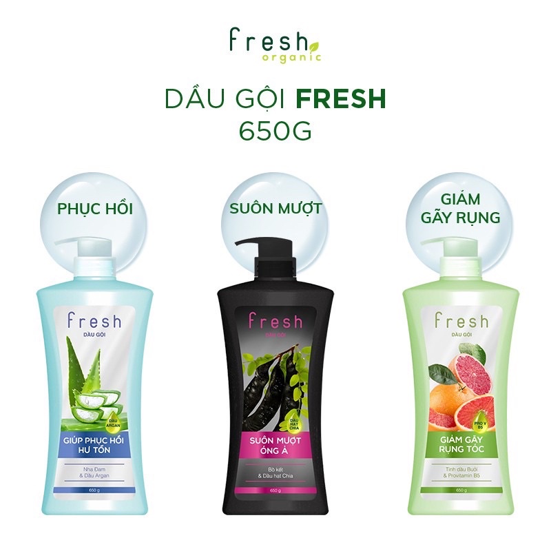 Dầu Gội Fresh 650 gram/ 320 gram