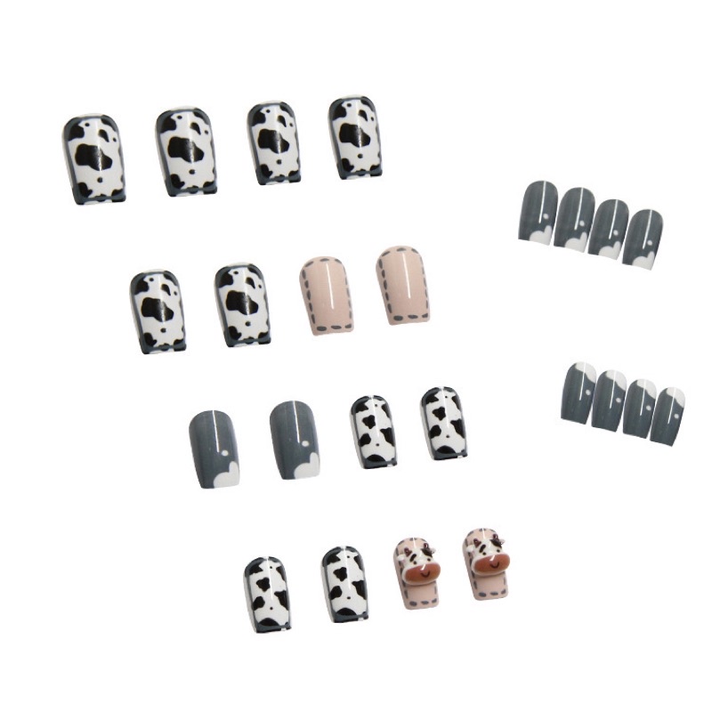 Set 24 móng giả D154, đính đá cao cấp ( Tặng kèm keo, dũa )