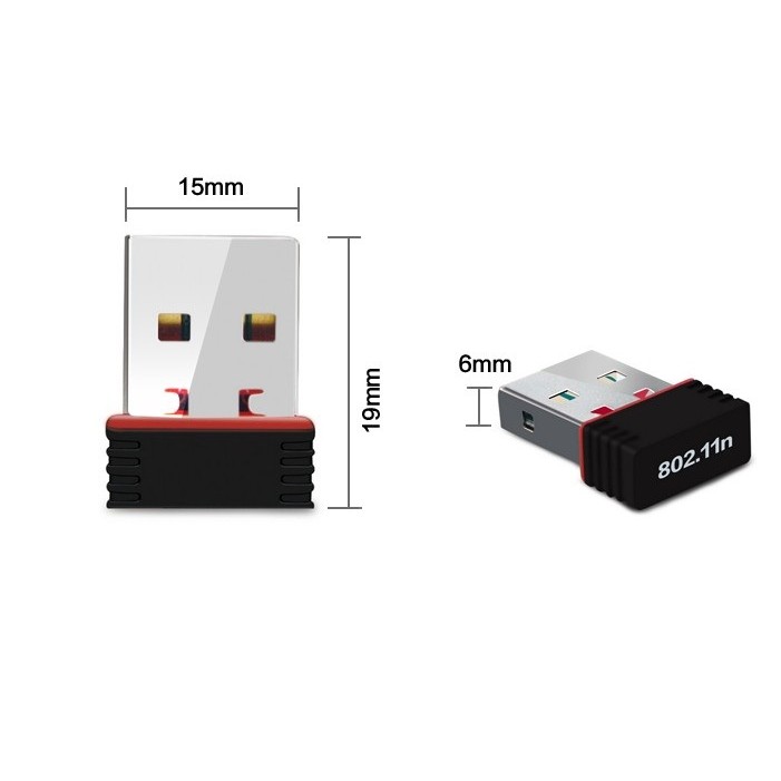 USB Thu Wifi Mini 802.11n 150Mbps Không Anten