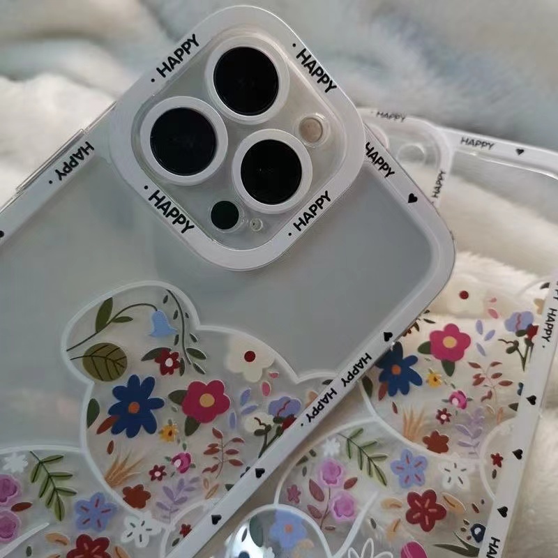 Ốp Điện Thoại Mềm Trong Suốt Họa Tiết Hoa Thời Trang Cho iPhone 14 13 11 12 13 Pro Xs Max Xr 7 8 Plus SE 2020