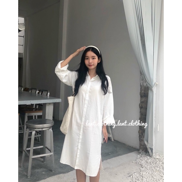 váy sơ mi bazic thô mềm3689