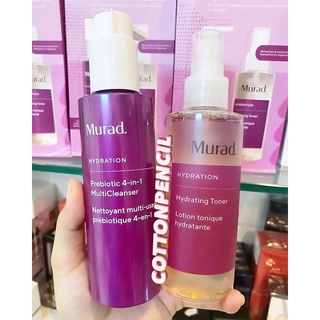 Set sữa rửa mặt tẩy trang và toner Murad Intense Hydration Fullsize 🌸