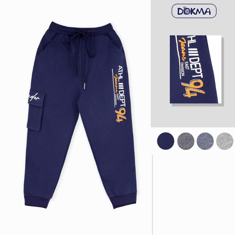 Quần dài nỉ da cá bé trai Dokma 7-12T DMQ450