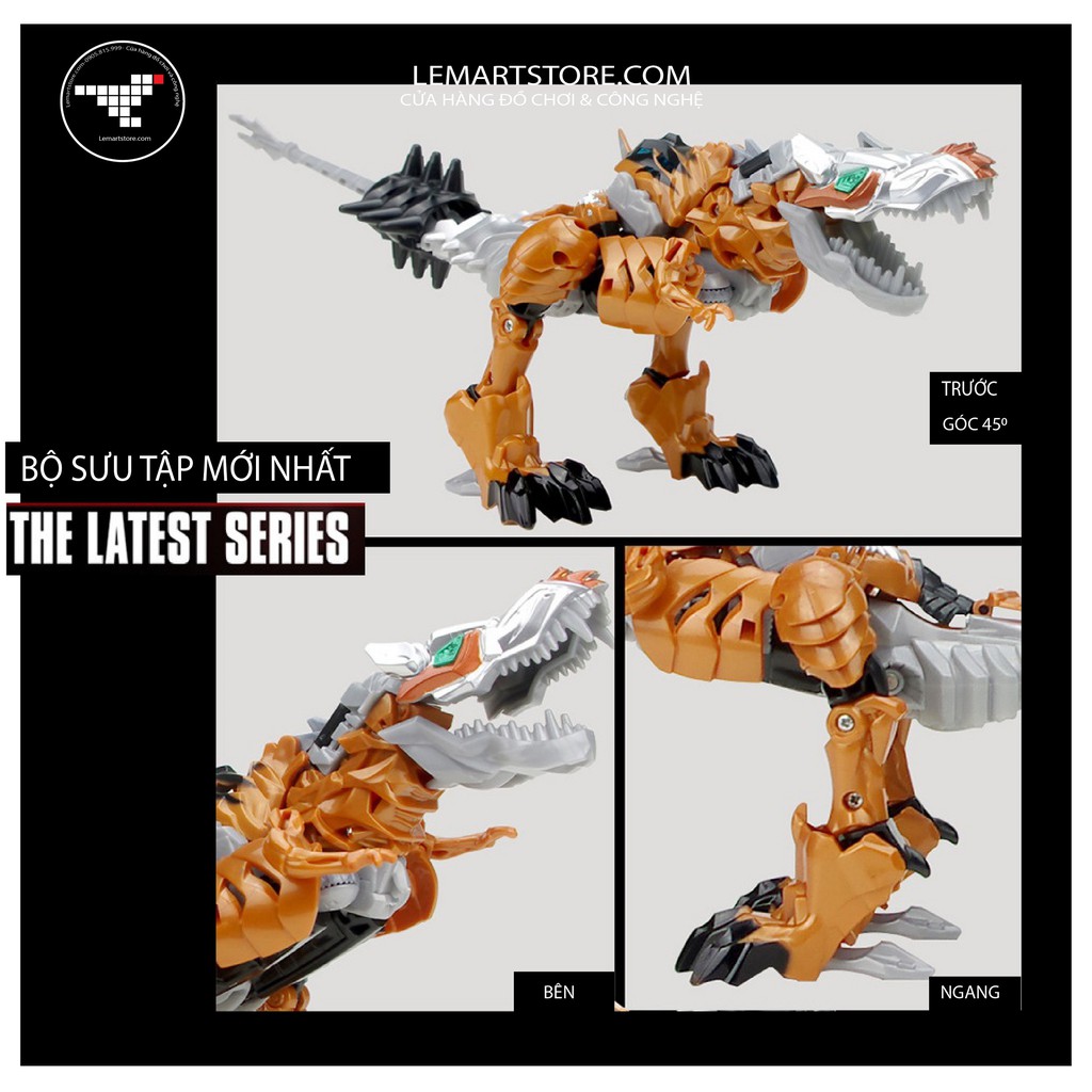 NHÂN VẬT GRIMLOCK (TRANSFORMER)-LẮP GHÉP 2 TRONG 1 -Khủng long biến thành Robot