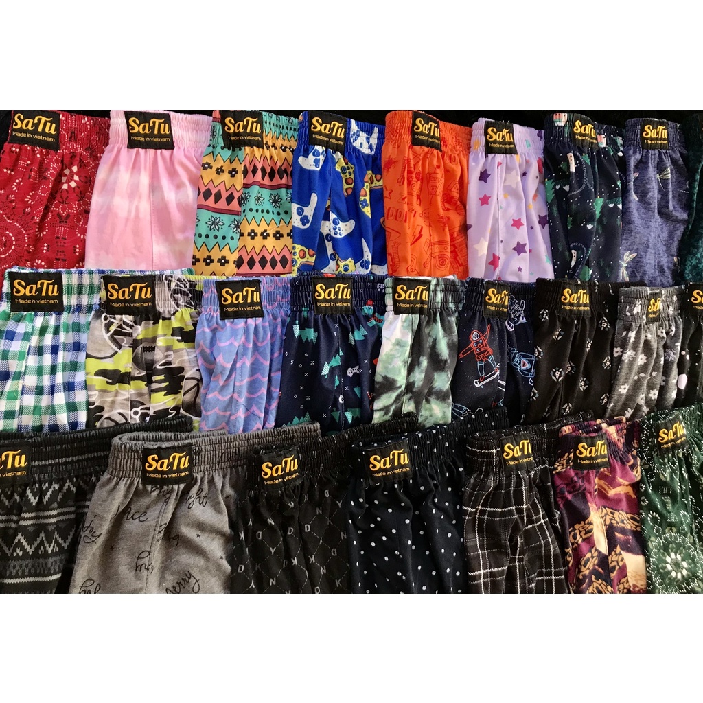 Quần đùi nam nữ vải thun cotton cao cấp SATU co giãn thoải mái, thoáng mát