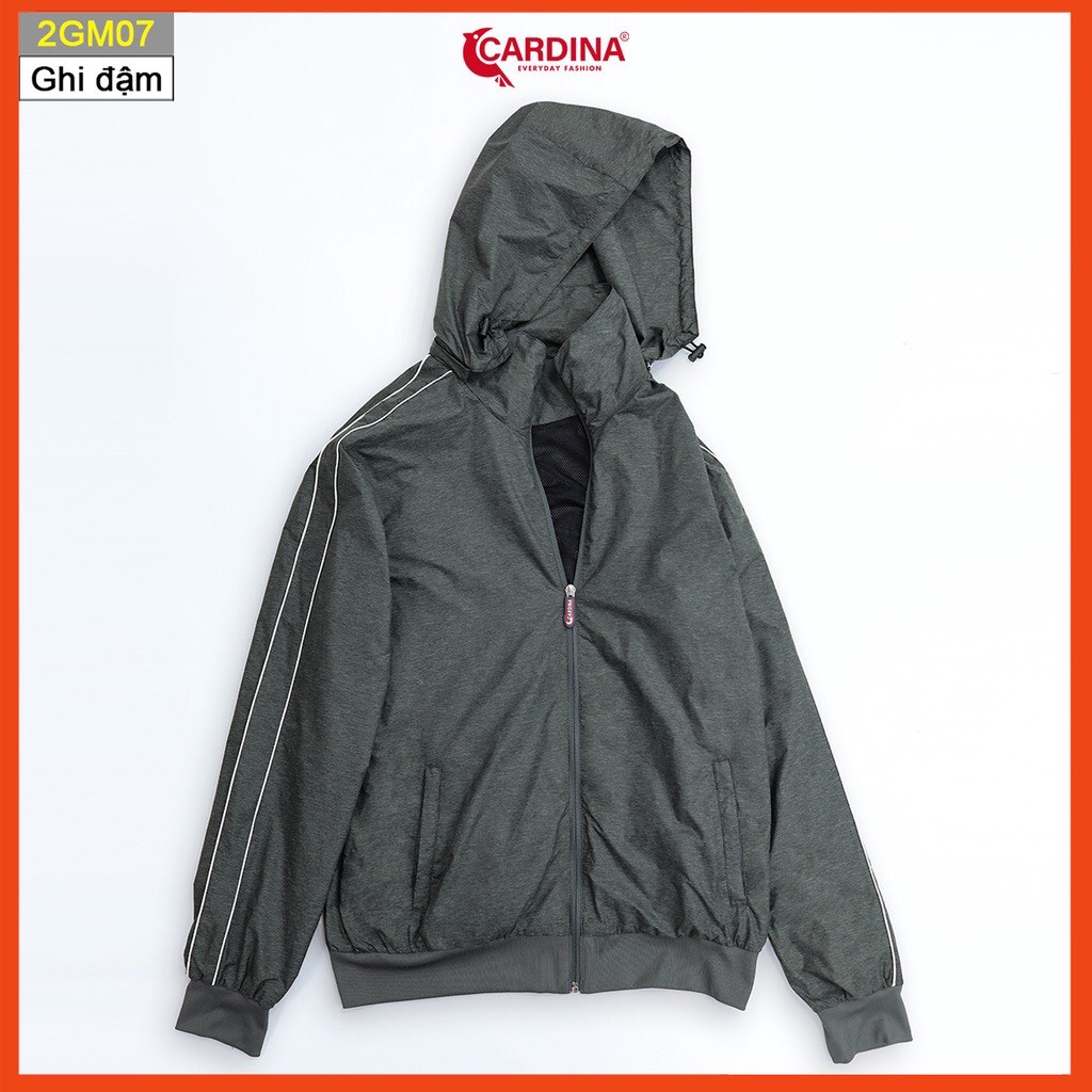 Áo gió nam CARDINA  áo khoác thể thao 2 lớp lót lưới cao cấp siêu nhẹ cản gió giữ nhiệt cản bụi chống nước nam tính  2GM