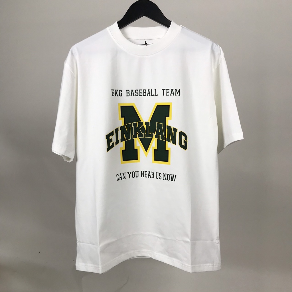 Áo thun Unisex Baseball M Ulzzang tay lỡ form rộng Tubee shop