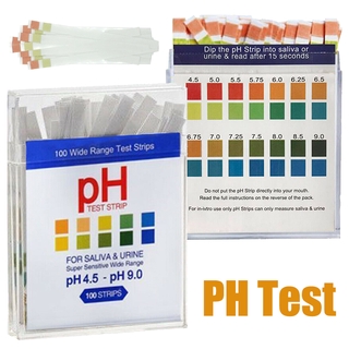 Bộ 100 Que Thử ph Mới Cho Máy Đo Độ ph Nước Tiểu & Nước Tiểu ☆Vỏ Bọc Vô Lăng Xe Hơi shbarbie