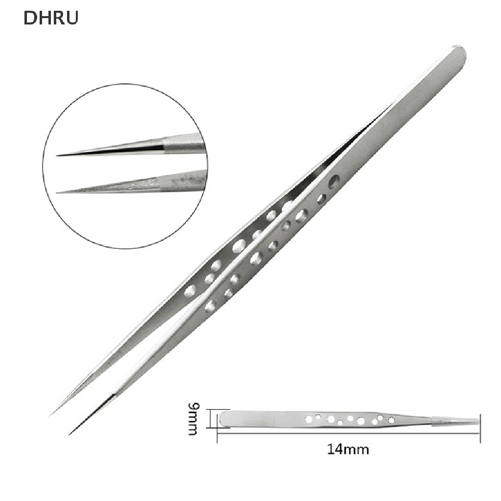 Dh ESD Industrial Tweezers Anti-static Anti-Magnetic Stainless Steel Tweezers br