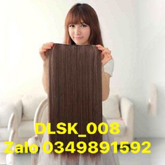 Kẹp tóc nửa đầu thẳng dài DLSK_008