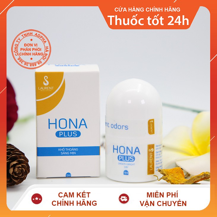 (TẶNG Xà phòng diệt khuẩn) Combo Viên uống Hona + Lăn khử mùi Hona Plus