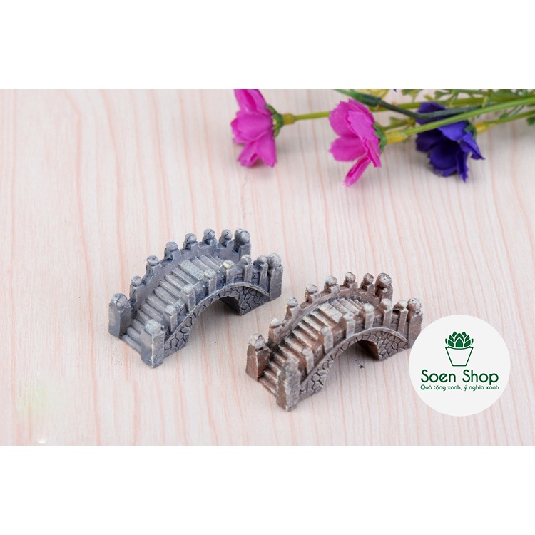 |FREESHIP| Phụ kiện CẦU ĐÁ VÒM - Phụ kiện trang trí cây xanh để bàn làm việc, mô hình trang trí cho bể cá, tiểu cảnh