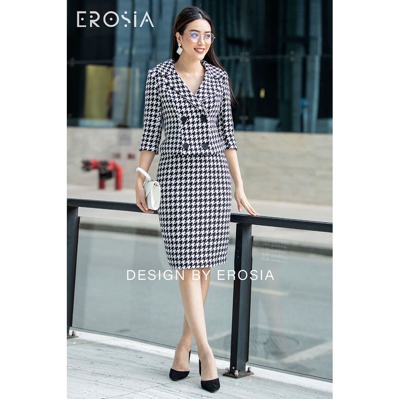 Set Vest Dạ Tweed Tay Lỡ EROSIA | BigBuy360 - bigbuy360.vn