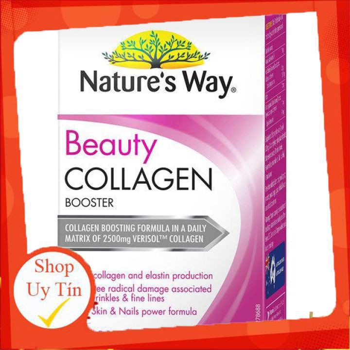 Viên uống đẹp da Beauty Collagen Booster Nature's Way của Úc, 60 viên [HÀNG CHÍNH HÃNG]