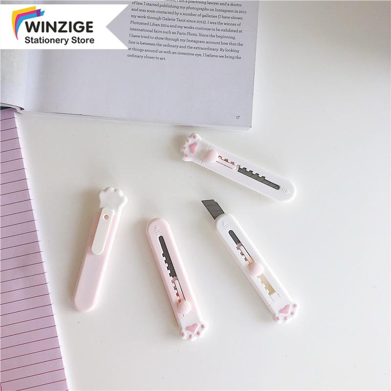 Winzige dao rọc giấy chân mèo cute dao dọc giấy mini Dao Rọc Giấy Hình Móng Vuốt Mèo Dễ Thương dụng cụ cắt giấy