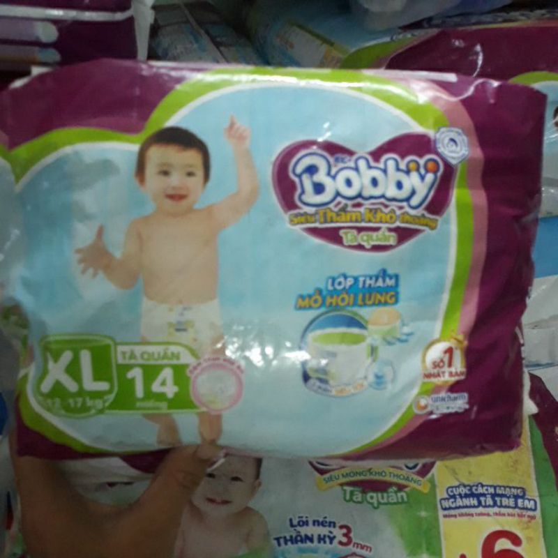 🏰HCM🏰 Combo tã quần bobby hàng khuyến mãi size M120 miếng / L108 miếng  / XL84 miếng / XXL88 miếng