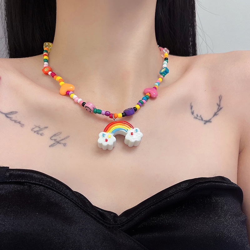 Vòng cổ Mặt Quái Vật Hoạt Hình Phong Cách hip hop Cho Nữ