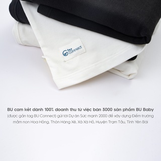 BU Corner - Quần legging đùi - Black & White BU