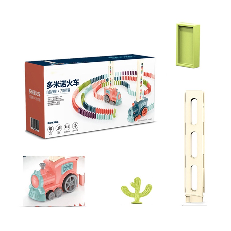 Đồ Chơi Xếp Hình Xe Lửa Domino Nhiều Màu Sắc Cho Trẻ Em