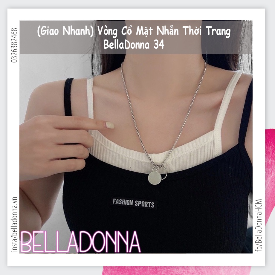 (Giao Nhanh) Vòng Cổ Mặt Nhẫn Thời Trang BellaDonna 34