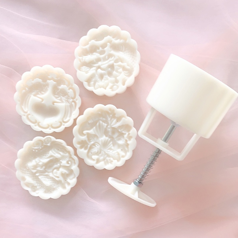 Aoto Khuôn Nhựa Làm Bánh Trung Thu Hình Rồng Cá 150g