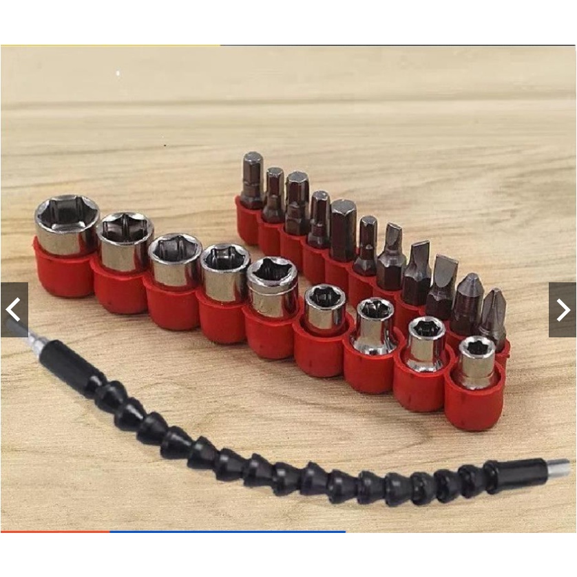 Bộ dụng cụ đa năng cho máy khoan pin - đầu vặn ốc vít máy khoan kèm dây nối dài
