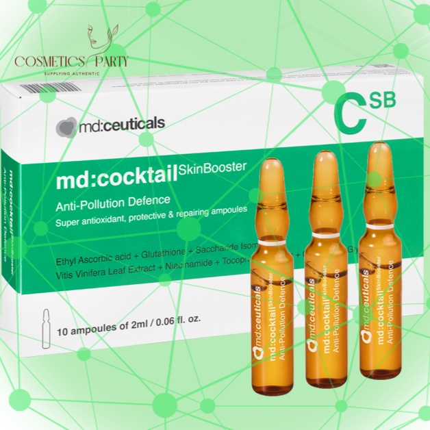 (HÀNG CÔNG TY) Serum chống oxy hóa và phục hồi da Md:ceuticals Md Cocktail SkinBooster Anti-Pollution Defence