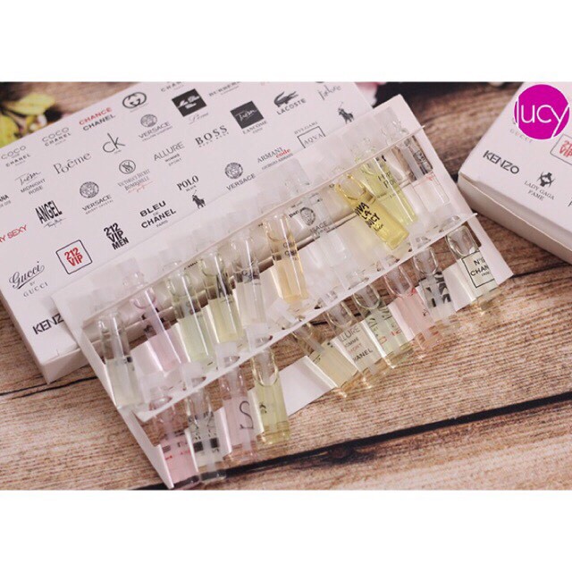 Combo 10 Bộ Nước Hoa Mini Y Hình Chụp