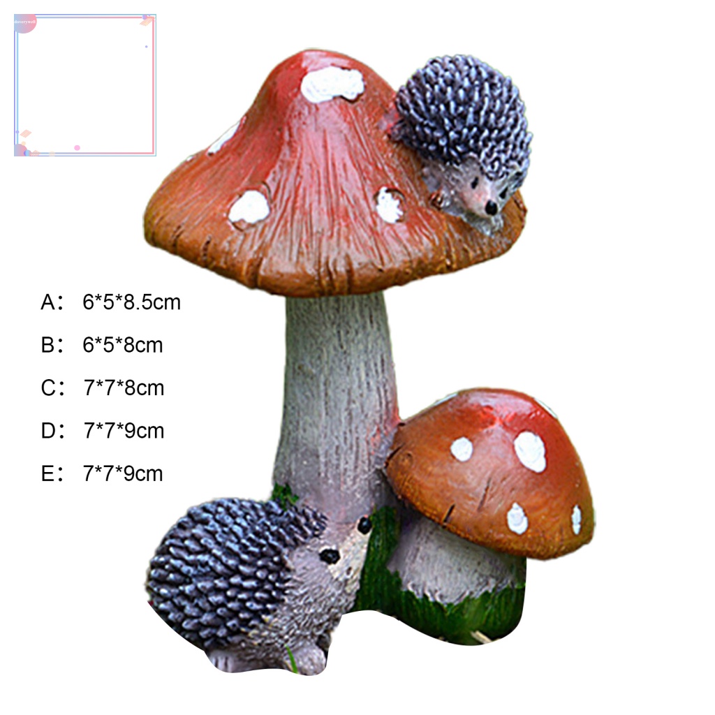 Mô Hình Cây Nấm Trang Trí Tiểu Cảnh Sân Vườn