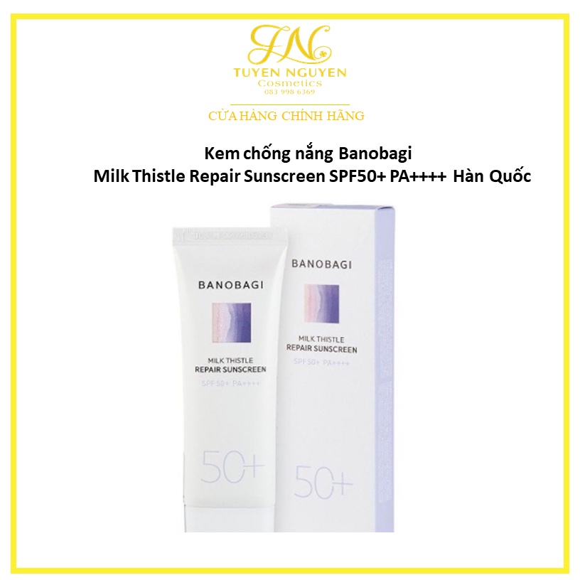 Kem chống nắng Banobagi Milk Thistle Repair Sunscreen SPF50+ PA++++ Hàn Quốc