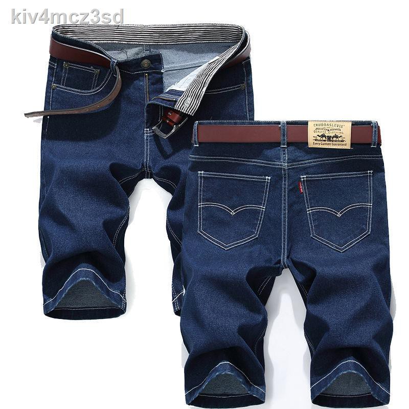 quần lót nữquần đen✕♧quần short denim mỏng mùa hè nam phong cách Hàn Quốc xu hướng rộng mặc ngoài năm điểm thương