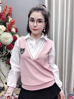 Áo phối sơ mi siêu hót - kèm ảnh thật