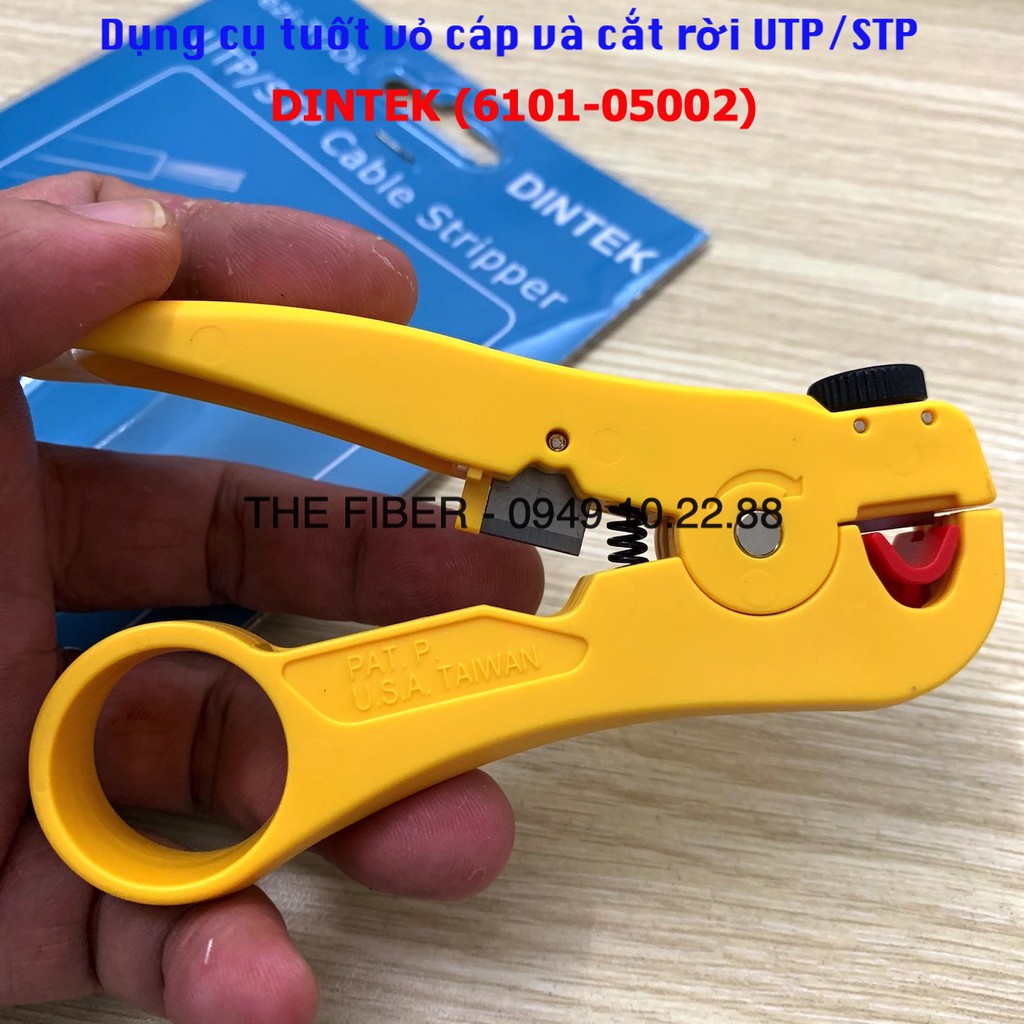 Dụng cụ tuốt vỏ cáp và cắt rời UTP/STP DINTEK (6101-05002)