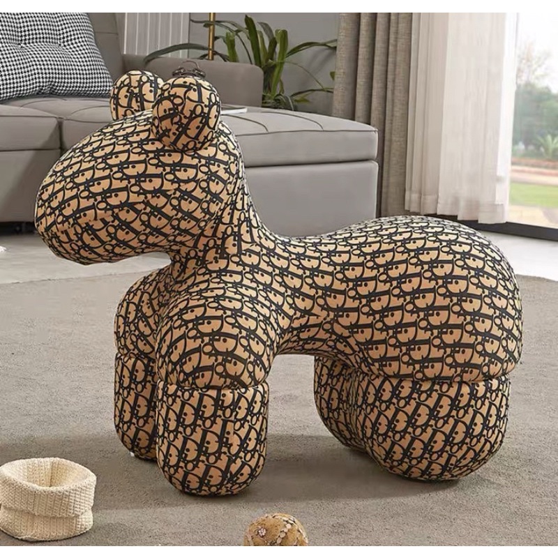 Pony Chair ghế Pony D.ior/Fen.di cao size đại trang trí phòng khách
