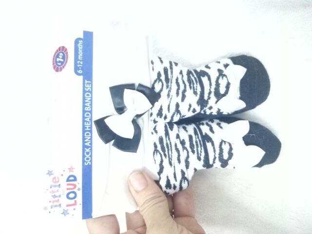 Set phu kiện tất kèm băng đô xuất Anh