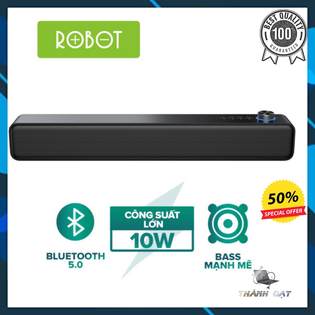 Loa Bluetooth  ROBOT RB480 - Công Suất 10W Pin 1200mAh - Hỗ Trợ Nhiều Kết Nối - BẢO HÀNH 12 THÁNG