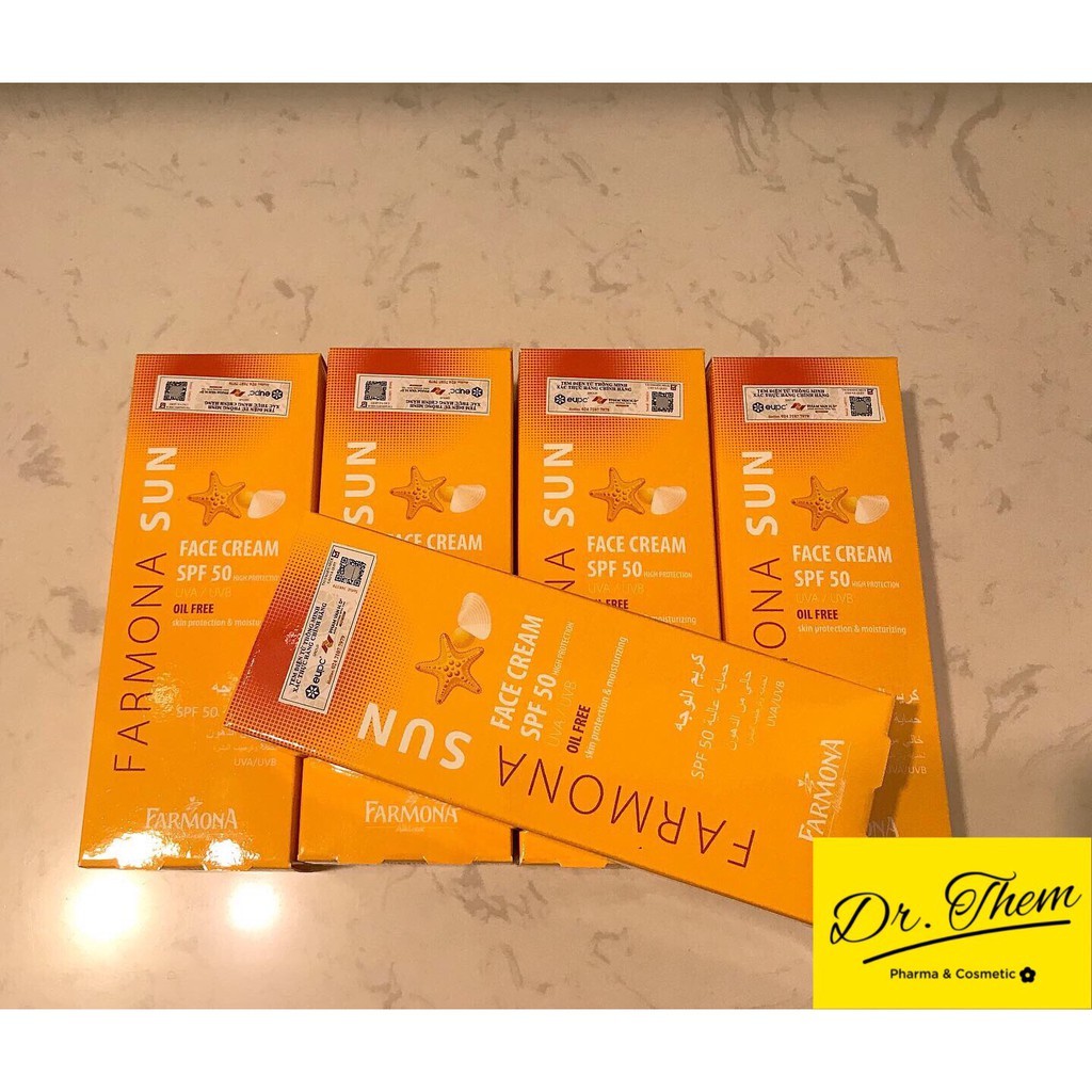 ✅[Chính Hãng] Kem Chống Nắng Farmona Sun Face Cream Oil Free Spf50 Cho Da Dầu Mụn 50ml, Không Chứa Dầu Cho Da Mặt spf 50 | BigBuy360 - bigbuy360.vn