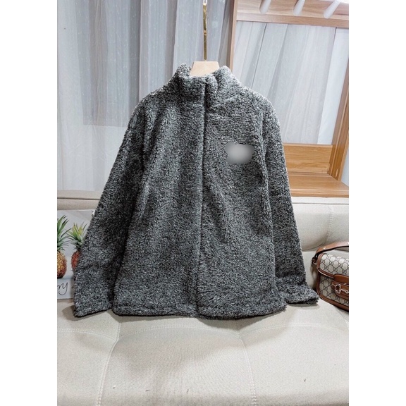 ÁO KHOÁT LÔNG thu đông màu xám khói và xanh than cực sịn giá yêu thương
