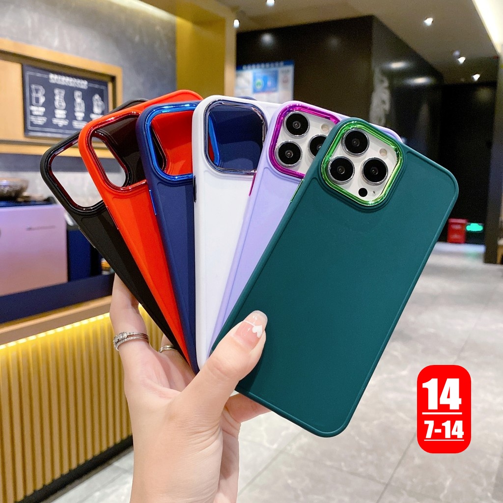 Ốp Điện Thoại TPU Mạ Điện Sang Trọng Chống Sốc Cho iphone 14 plus 13 12 pro max 14 13 12