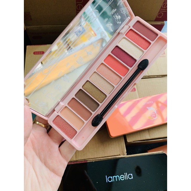 Phấn Mắt 10 Ô Nhiều Màu Lameila hộp hồng | BigBuy360 - bigbuy360.vn