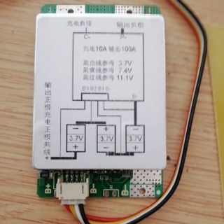 Mạch sạc bảo vệ và cân bằng pin lion 3s 100ah
